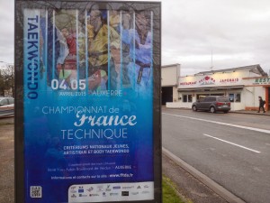 Championnat de France Taekwondo Technique Poomse 2015 à Auxerre