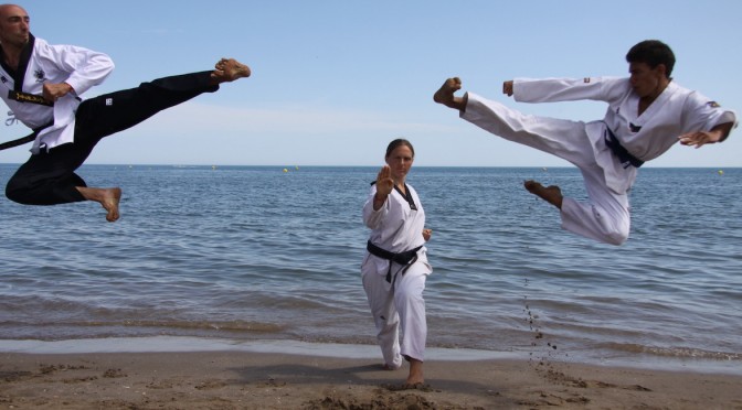Des Bordelais en Stage d’été à la plage